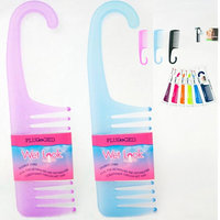 Plugged 2 Shower Combs Hair Wide Tooth Dry Wet Gently Detangles Thick Long Durable Salon