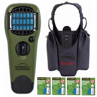 Thermacell Repeller Appliance (Olive) with Holster (Grey) and Refill Pack (4)