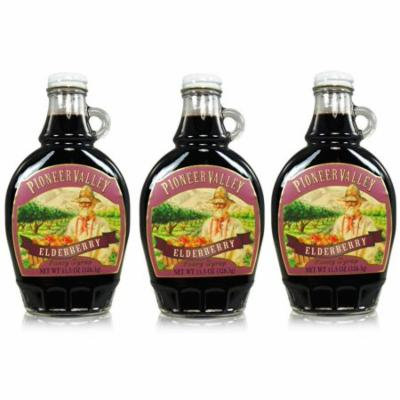 Pioneer Valley Gourmet Elderberry Fancy Syrup 11.5 oz. - 3 pack