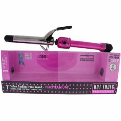 4 Pack - Hot Tools PINKTITANIUM Salon Titanium 1 Inch Curling Iron 1 ea