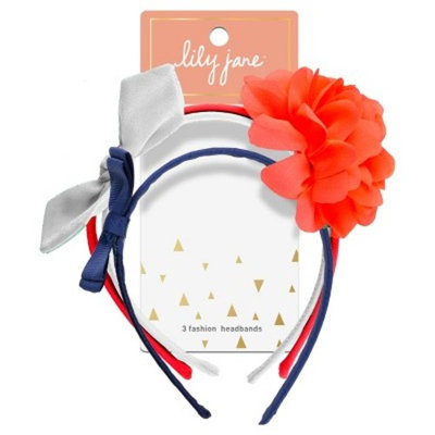 Lily Jane Flower Bows Headband - 3ct