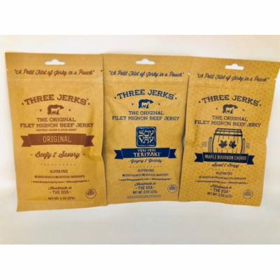 Three Jerks Jerky Original/Soy Vay Veri Teriyaki/Maple Bourbon Churro Combo