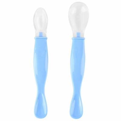 2 pack BEST Baby Spoons BPA Free Soft-Tip First Stage Silicone Infant Spoons, Baby Spoon, Infant Spoon