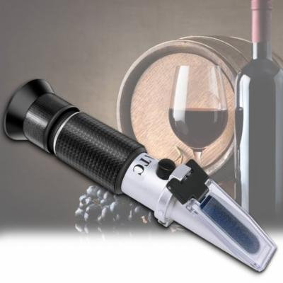 Bonrich Handheld 0-40% Brix 0-25% Alcohol Refractometer Beer Fruit Juice Grape Wine Brewing Sugar Test Meter