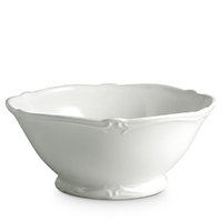 Gien France Rocaille White Vegetable Bowl