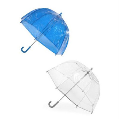 totes ISOTONER Kids Clear Bubble Umbrella (Pack of 2), Blue/Clear
