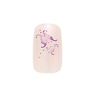 2x Cala Professional Airbrushed Nail Kit in Pink Glaze with Purple Butterfly # 87653 + Aviva Eco Nail File