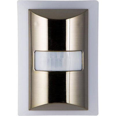 Jasco Products Company GE Motion-Boost LED Night Light, Up to 60 Lumens, Brushed Nickel, 36269