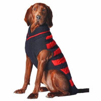 Chilly Dog Red And Navy Rugby Sweater, Large