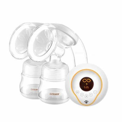 New 2018 Double bottle Breast Pumps Large Suction PP material breast feeding automatic massage USB Electric breast pump