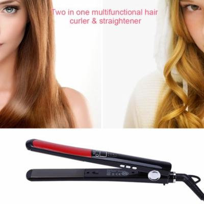 TMISHION Anti-Static Flat Iron Hair Straightener with Adjustable Temperature Control and LCD Display