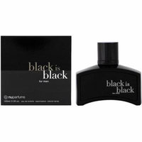 2 Pack - Black is Black By Spectrum Eau De Toilette Natural Spray 3.3 oz