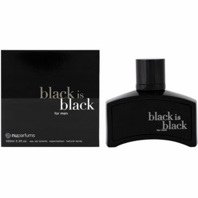 2 Pack - Black is Black By Spectrum Eau De Toilette Natural Spray 3.3 oz