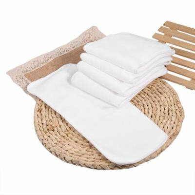 Keenso 5pcs Soft and Breathable Baby Infant 2 Layers Fine Fiber Diaper Insert Liners Nappy Pads , Cotton Nappy Liner, Baby Cloth Diaper