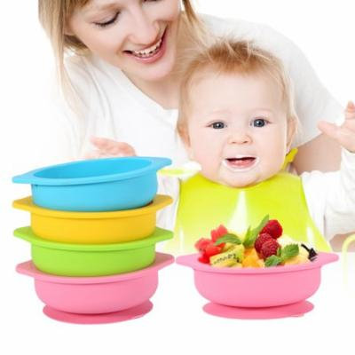 Mambobaby Baby Kids Child Feeding Lid Training Bowl Cartoon Binaural Baby Feeding Tableware, Baby Bowl, Kids Child Feeding Lid