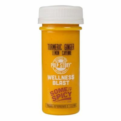 PULP STORY Some Like It Spicy Cold Pressed Turmeric Juice Health Shots, 2 Ounce Single Servings, 16 Count