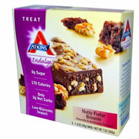 Atkins, Endulge, Nutty Fudge Brownie, 5 Bars, 1.4 oz (40 g) Each(pack of 1)