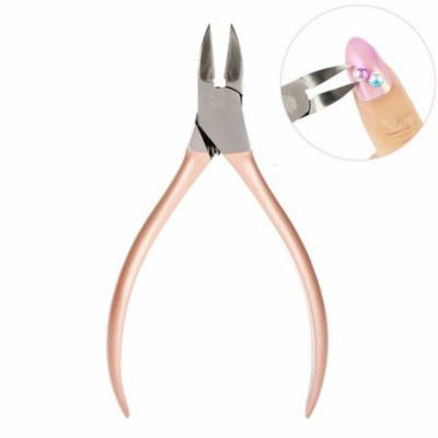 WALFRONT Rose Gold Nail Art Decorations Picker Rhinestone Remover Nail Cutter Scissors Manicure Tools, Rhinestone Picker,Decorations Picker