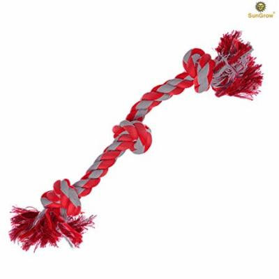 2 Rope Toys for Dogs (20”) by SunGrow - Heavy Duty Cotton - Brightly Colored Chew Play Toys, Suitable for even Medium & Large Breed Dogs : Durable & Handwoven - Helps Maintain Healthy Teeth and Gums