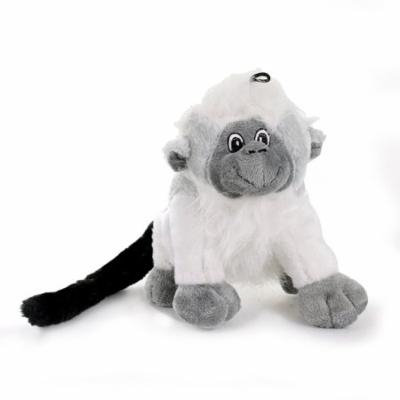 Knight Pet Plush Monkey Toy for Dogs, White