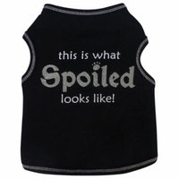 I See Spot 918604BLK3 Dog Tank T-Shirt, Black, Small