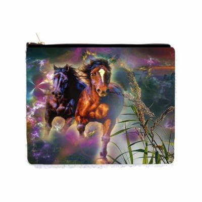 Running Horses Fantasy - 2 Sided 6.5
