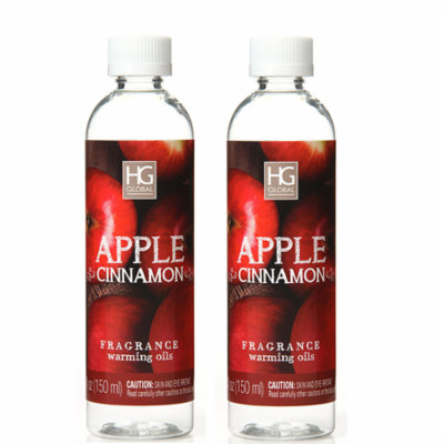 Hosley 2 Pack of 6 oz Fragranced Warming Oils - APPLE CINNAMON W1