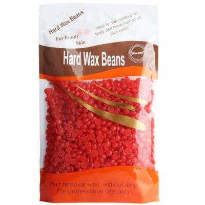 300g Skin Friendly Solid Depilatory Wax Hard Wax Beans for Full Body Hair Removal (Strawberry)