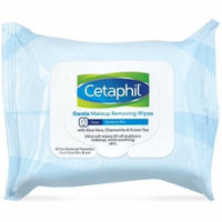 3 Pack - Cetaphil Gentle Makeup Removing Wipes 25 ea