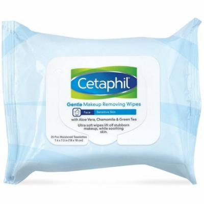 3 Pack - Cetaphil Gentle Makeup Removing Wipes 25 ea