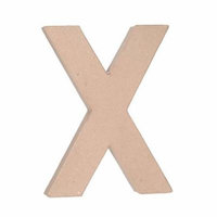 Paper Mache Letter: X - 12 inches