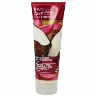 Organics Hand And Body Lotion Tropical Coconut - 8 fl. oz. by Desert Essence (pack of 4)