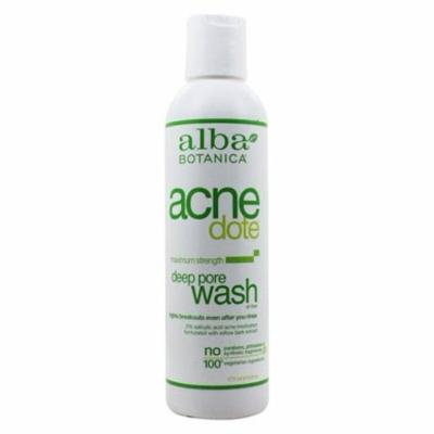 Natural ACNEdote Deep Pore Wash - 6 fl. oz. by Alba Botanica (pack of 12)