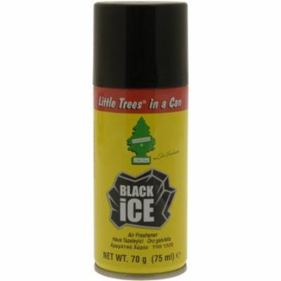 Little Tree in a CAN Car Air Freshener 2.5 oz Aerosol Spray, Black Ice Scent (Pack of 12)
