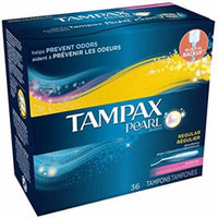 Tampax Pearl Tampons with Plastic Applicators, Scented 36 ea (Pack of 10)