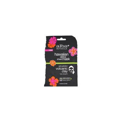 Hawaiian Facial Detox Sheet Mask Anti-Pollution Volcanic Clay - 1 Count by Alba Botanica (pack of 12)