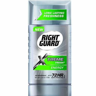 Right Guard Xtreme Fresh Antiperspirant, Energy 2.60 oz (Pack of 6)