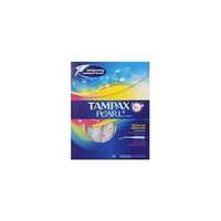Tampax Pearl Plastic Tampons, Regular Absorbency, Fresh Scent, 18 ea (Pack of 7)