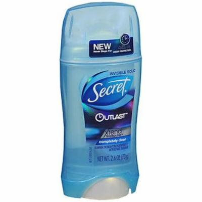 Secret Outlast Women's Invisible Solid Antiperspirant and Deodorant, Completely Clean, 2.6 Ounce (Pack of 6)