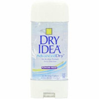 Dry Idea Advanced - Clear Gel Anti-Perspirant & Deodorant, Powder Fresh, 3-Ounce Tube (Pack of 6)