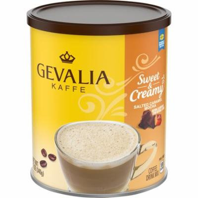 Gevalia Kaffe Sweet & Creamy Salted Caramel Mocha Coffee Drink Mix 12 oz. Canister