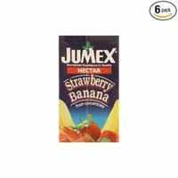 Jumex Fruit Nectar 33.8oz Carton (Pack of 6) Choose Flavor Below (Strawberry-Banana)