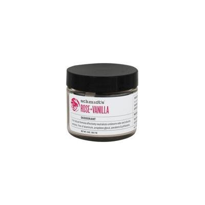 Natural Deodorant Jar Rose + Vanilla - 2 oz. by Schmidt's (pack of 2)