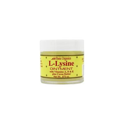 L-Lysine Ointment - 0.88 oz. by Basic Organics (pack of 1)