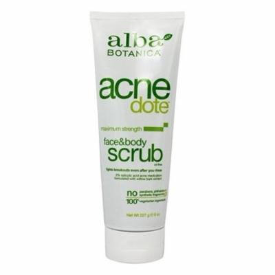 Natural Acnedote Face & Body Scrub - 8 oz. by Alba Botanica (pack of 12)