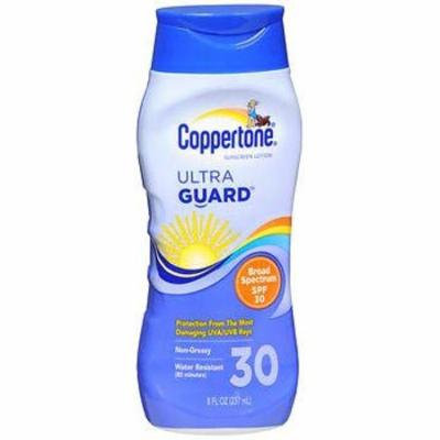 Coppertone UltraGuard Sunscreen Lotion SPF 30 - 8 oz, Pack of 4