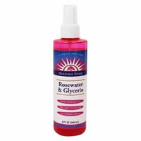 Flower Water Atomizer Rosewater & Glycerin - 8 fl. oz. by Heritage (pack of 1)