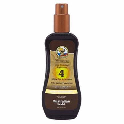 Australian Gold Spf#04 Spray Gel With Instant Bronzer 8 Ounce (235ml) (6 Pack)
