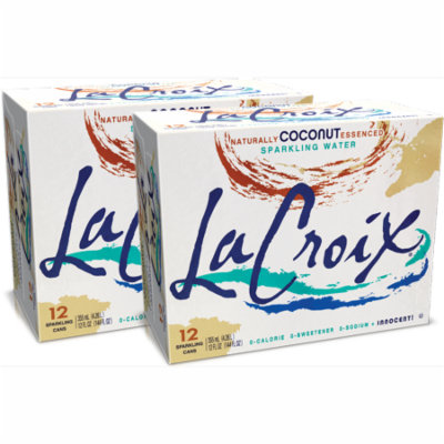 LaCroix Sparkling Water, Coconut, 12 Fl Oz, 24 Ct