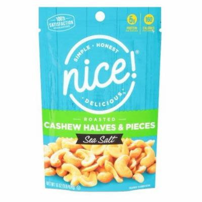 Nice! Cashews Halves & Pieces Sea Salt16.0 oz.(pack of 12)
